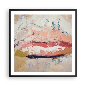 Poster in cornice nera - Risveglia i sensi - 60x60 cm