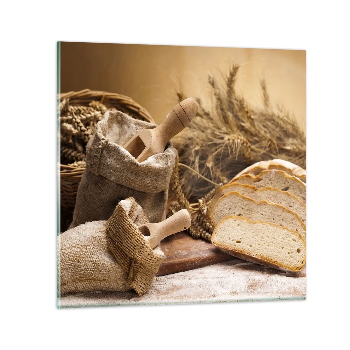 Quadro su vetro - Tagliato dal coltello - 50x50 cm