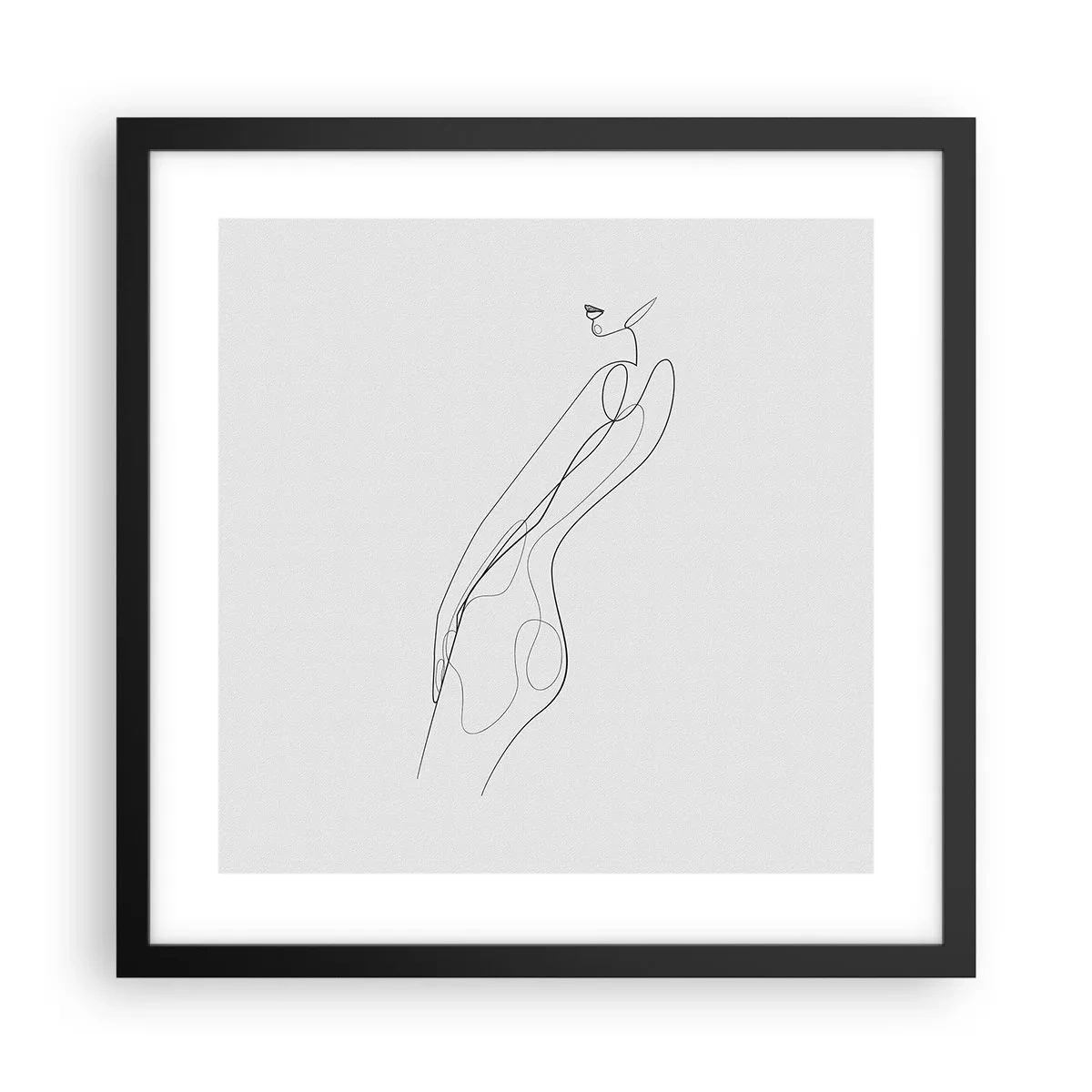 Poster in cornice nera - Appena una promessa - 40x40 cm