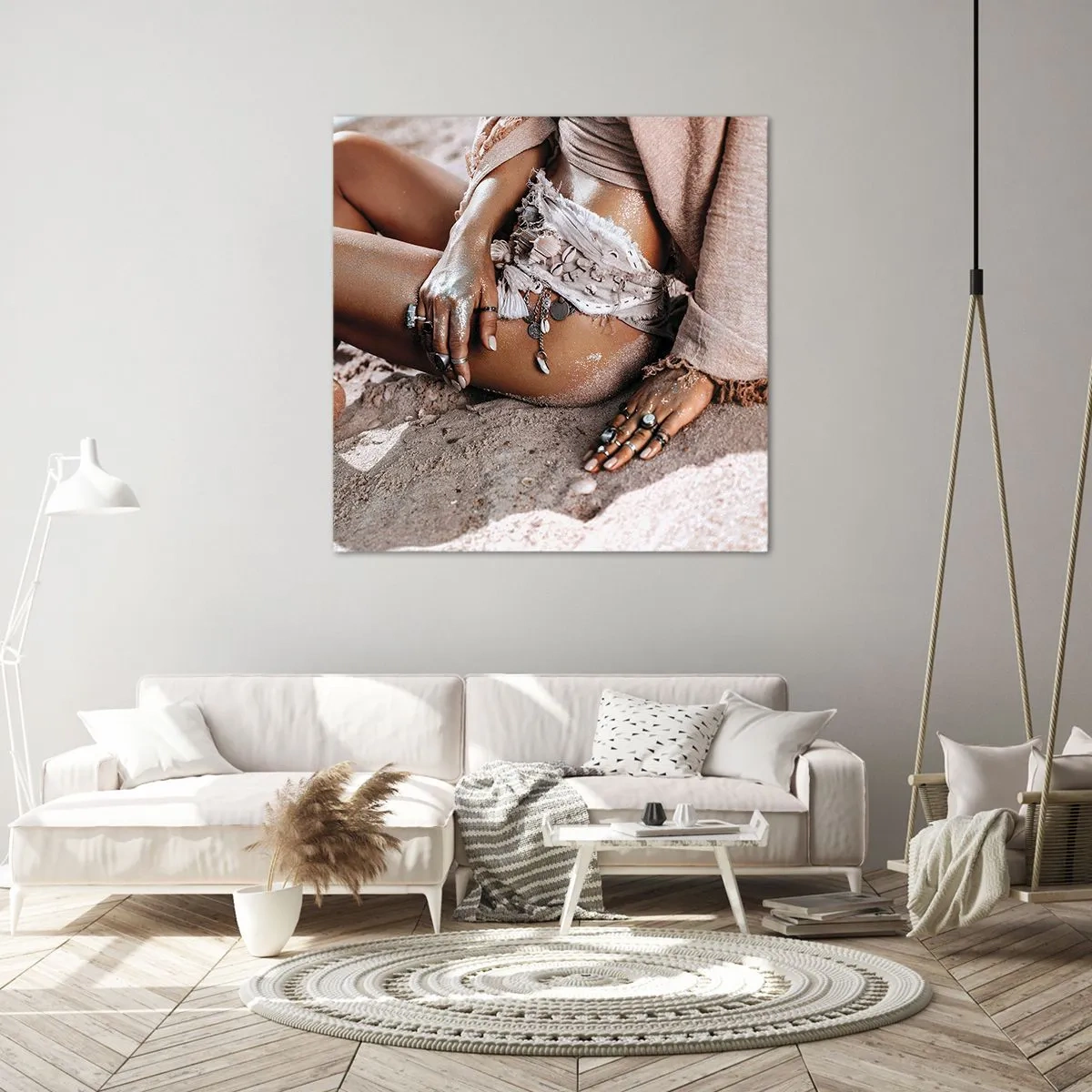 Quadro su tela - Stampe su Tela - Gettata dalle onde? - 70x70 cm