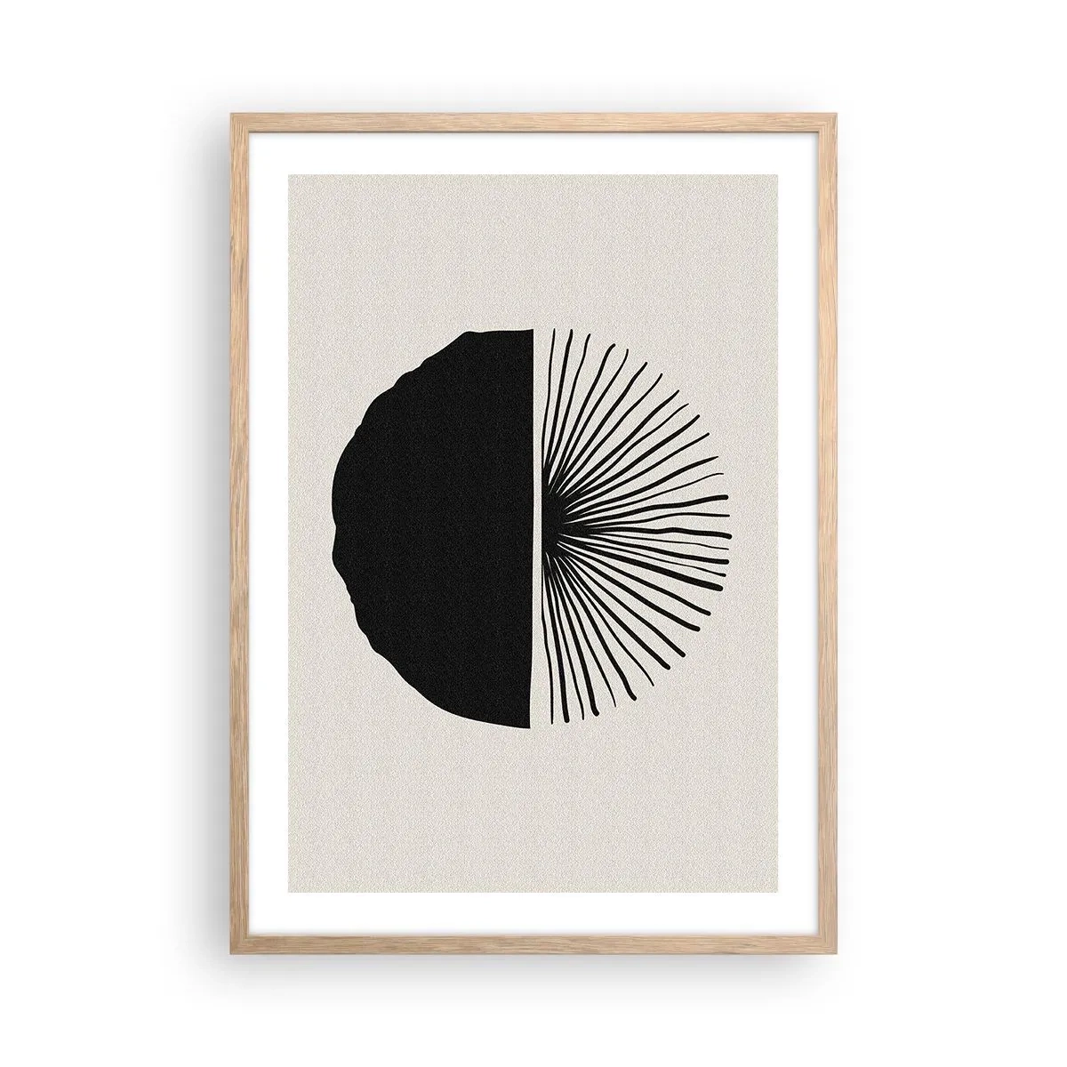 Poster in cornice rovere chiaro - Ventaglio di possibilità - 50x70 cm