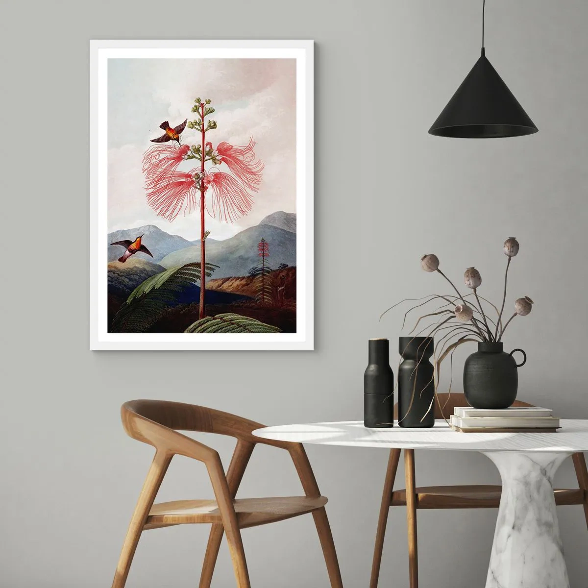 Poster in cornice bianca - Nel paradiso tropicale - 50x70 cm