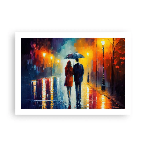 Poster - Insieme la notte è colorata - 70x50 cm