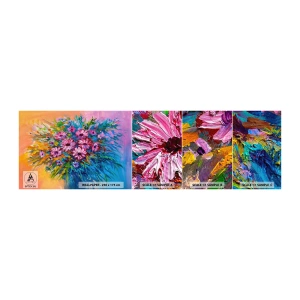 Campione di Fotomurale Adesivo Deluxe Sticker - L'energia della vita - Fiori, Mazzo di fiori, Giardino - 100x30 cm