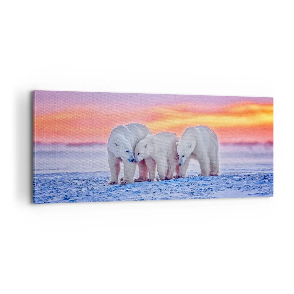 Quadro su tela - Stampe su Tela - Basta il calore della famiglia - 100x40 cm