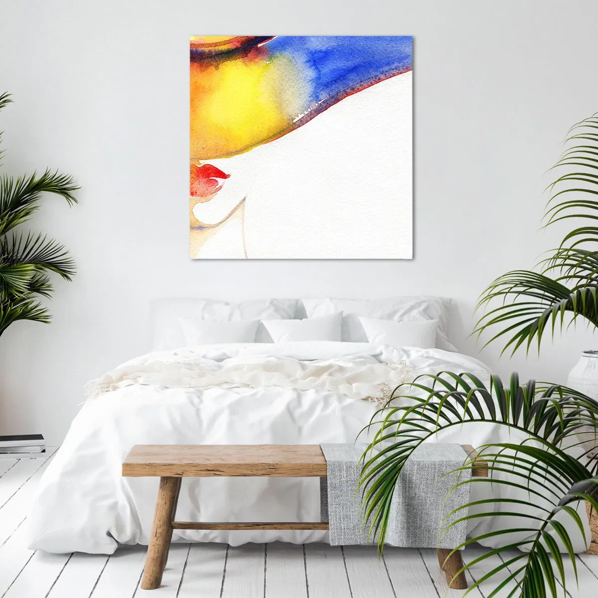 Quadro su tela - Stampe su Tela - Ritratto di donna - 70x70 cm