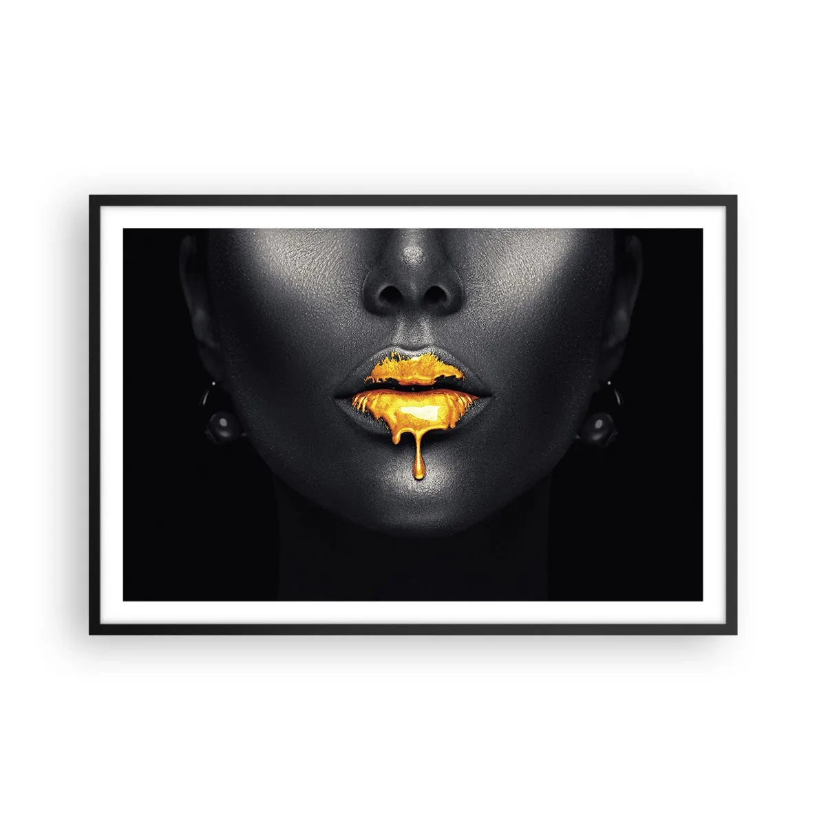 Poster in cornice nera - Boccadoro - 91x61 cm