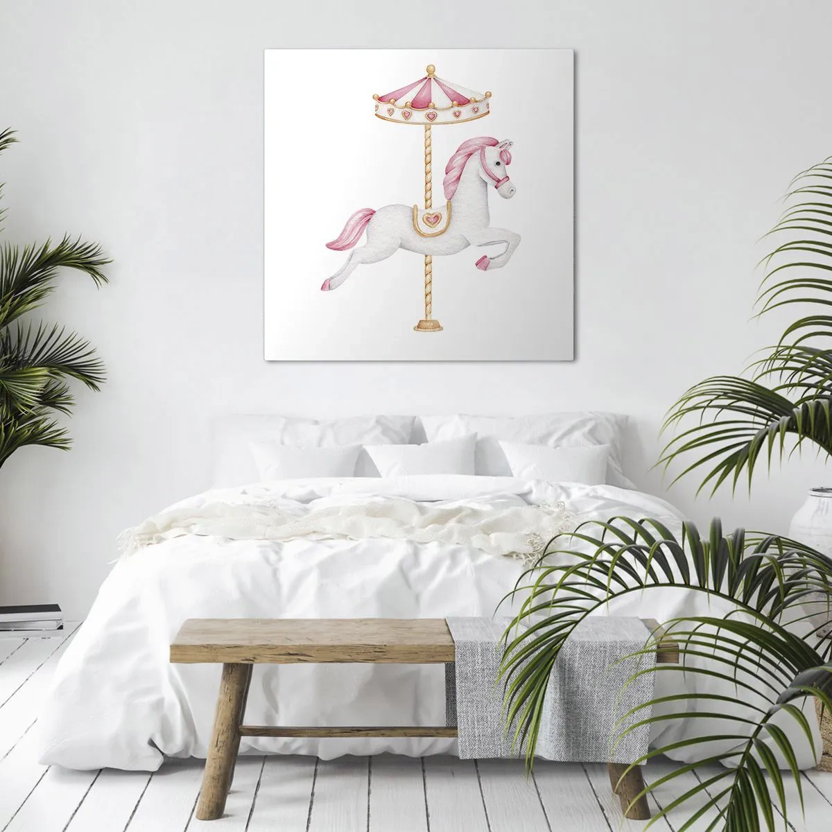 Quadro su tela - Stampe su Tela - Partito al galoppo. - 50x50 cm