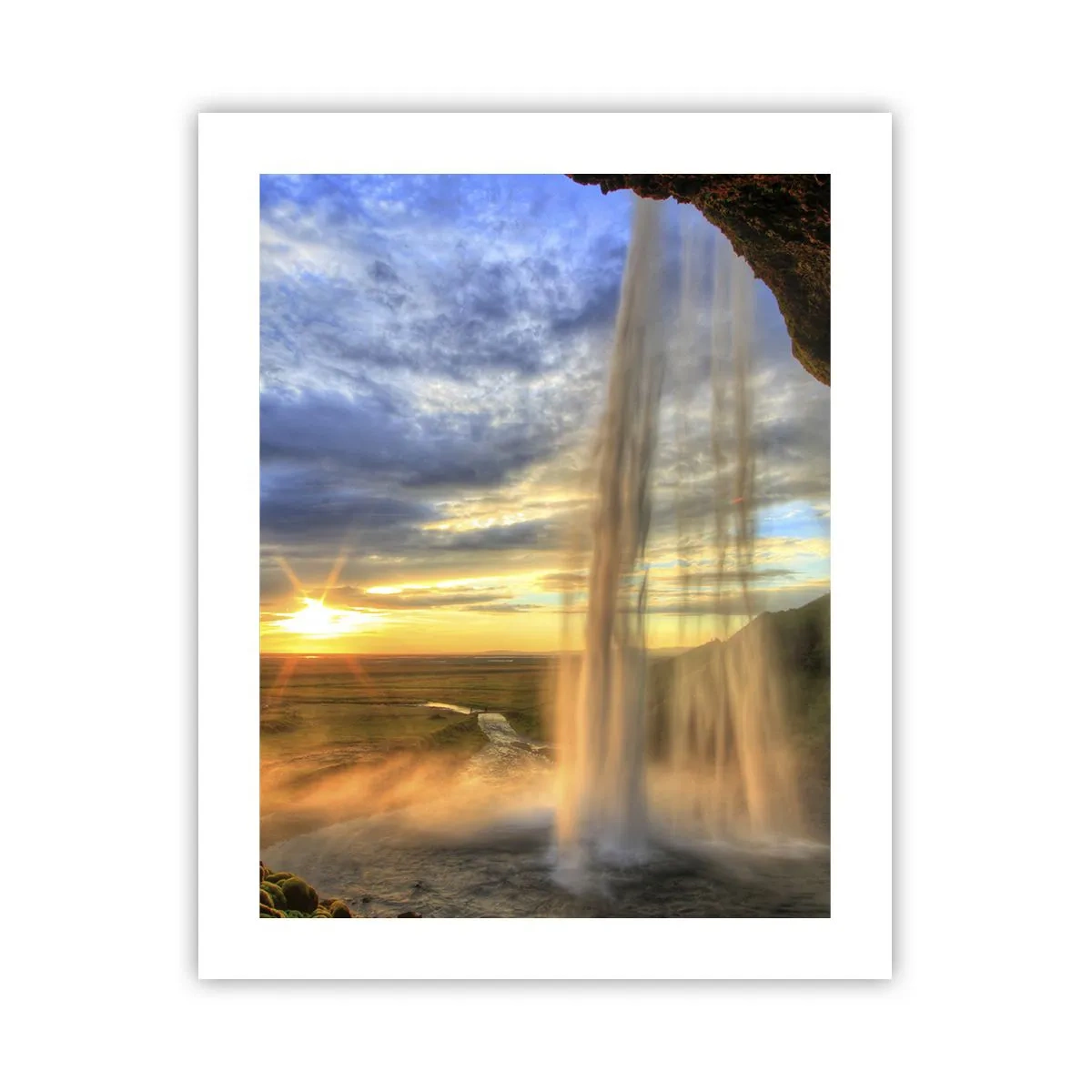 Poster - Il mondo dietro una tenda di gocce - 40x50 cm