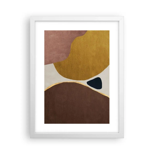Poster in cornice bianca - Astrazione: un luogo nello spazio - 30x40 cm