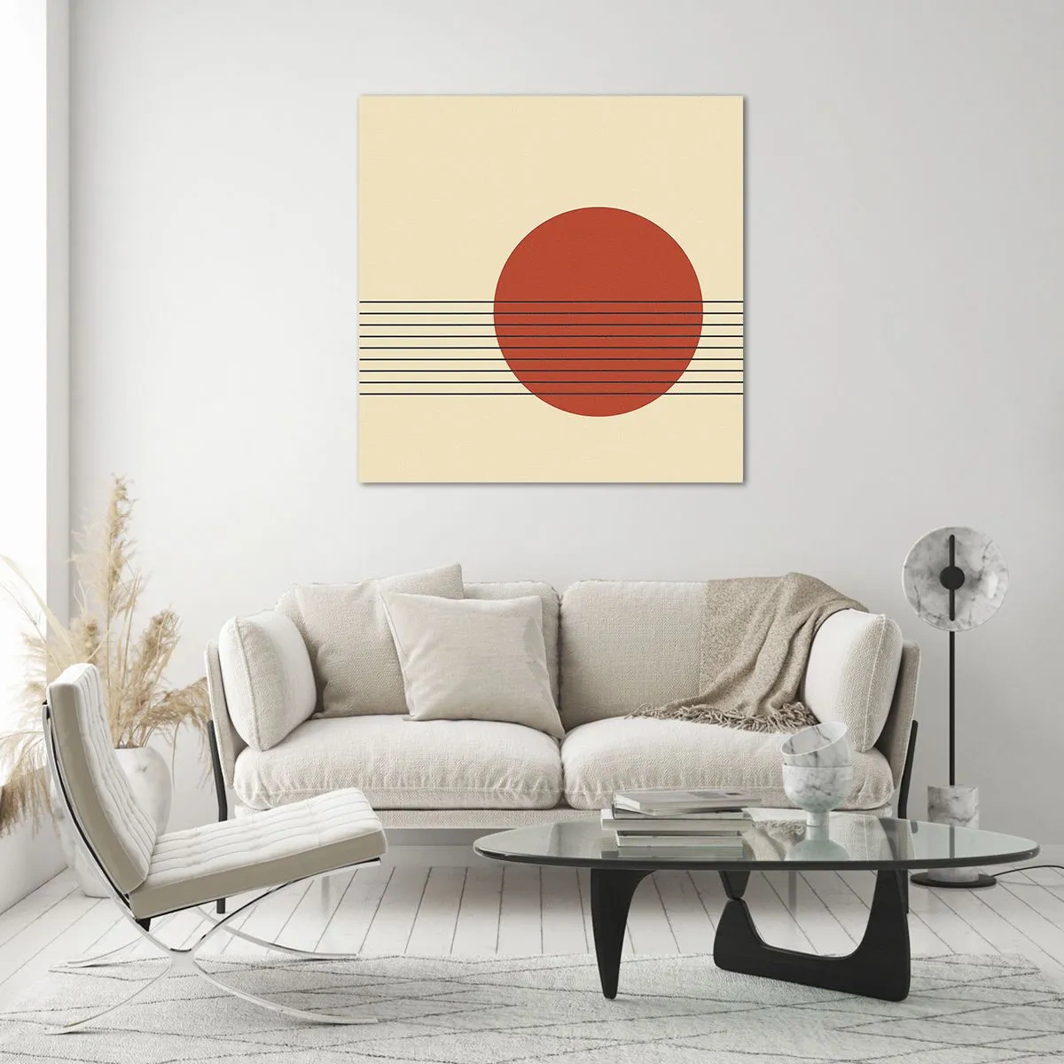 Quadro su vetro - Nel cerchio e oltre - 70x70 cm