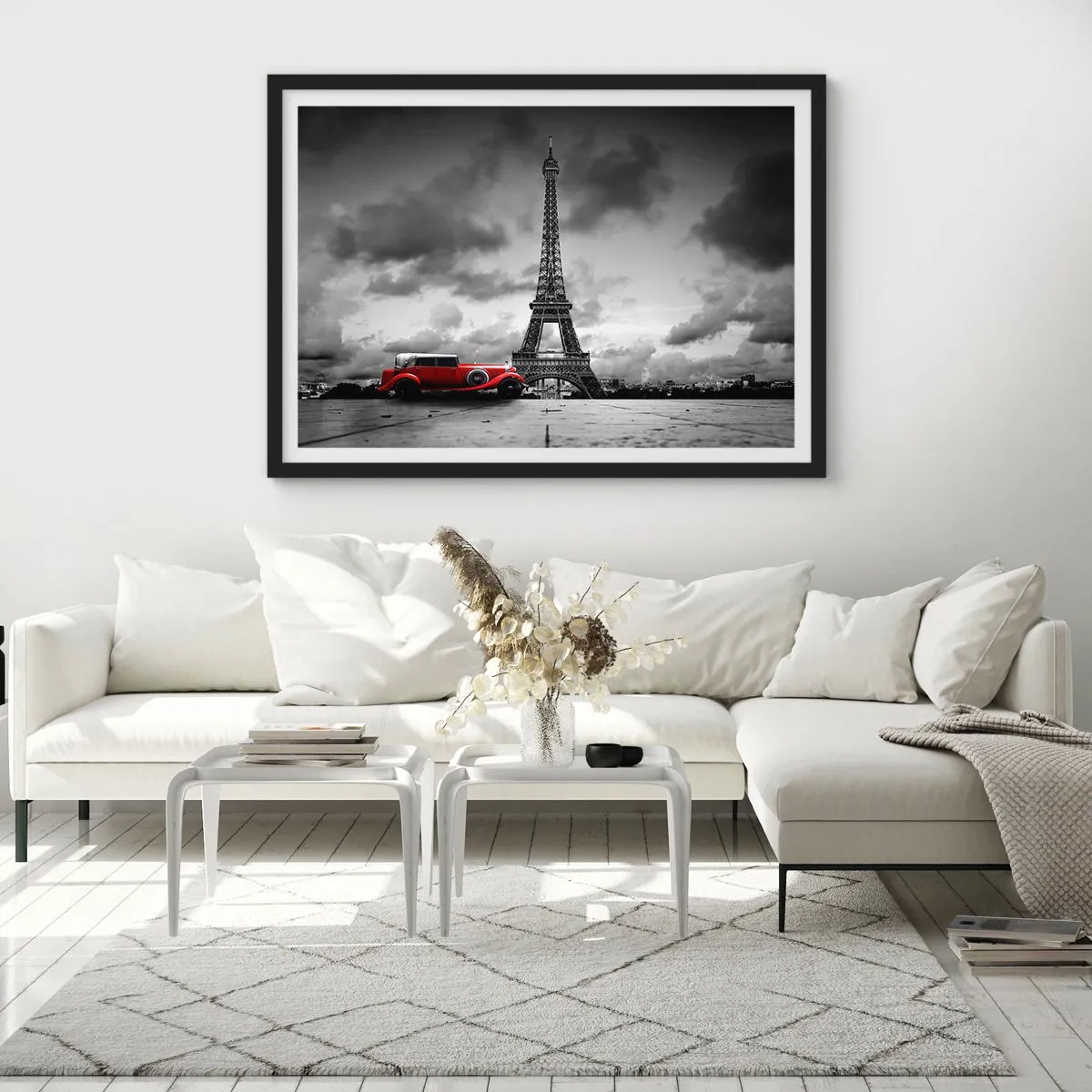Poster in cornice nera - Non molto tempo fa a Parigi - 40x30 cm