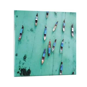 Quadro su vetro - In gioiosa attesa - 60x60 cm