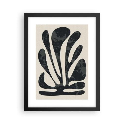 Poster in cornice nera - Astrazione polidattila - 30x40 cm