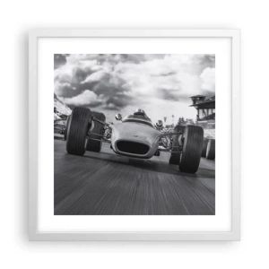 Poster in cornice bianca - C'è la forza! - 40x40 cm