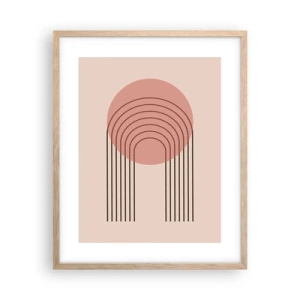 Poster in cornice rovere chiaro - Attrazione irresistibile - 40x50 cm