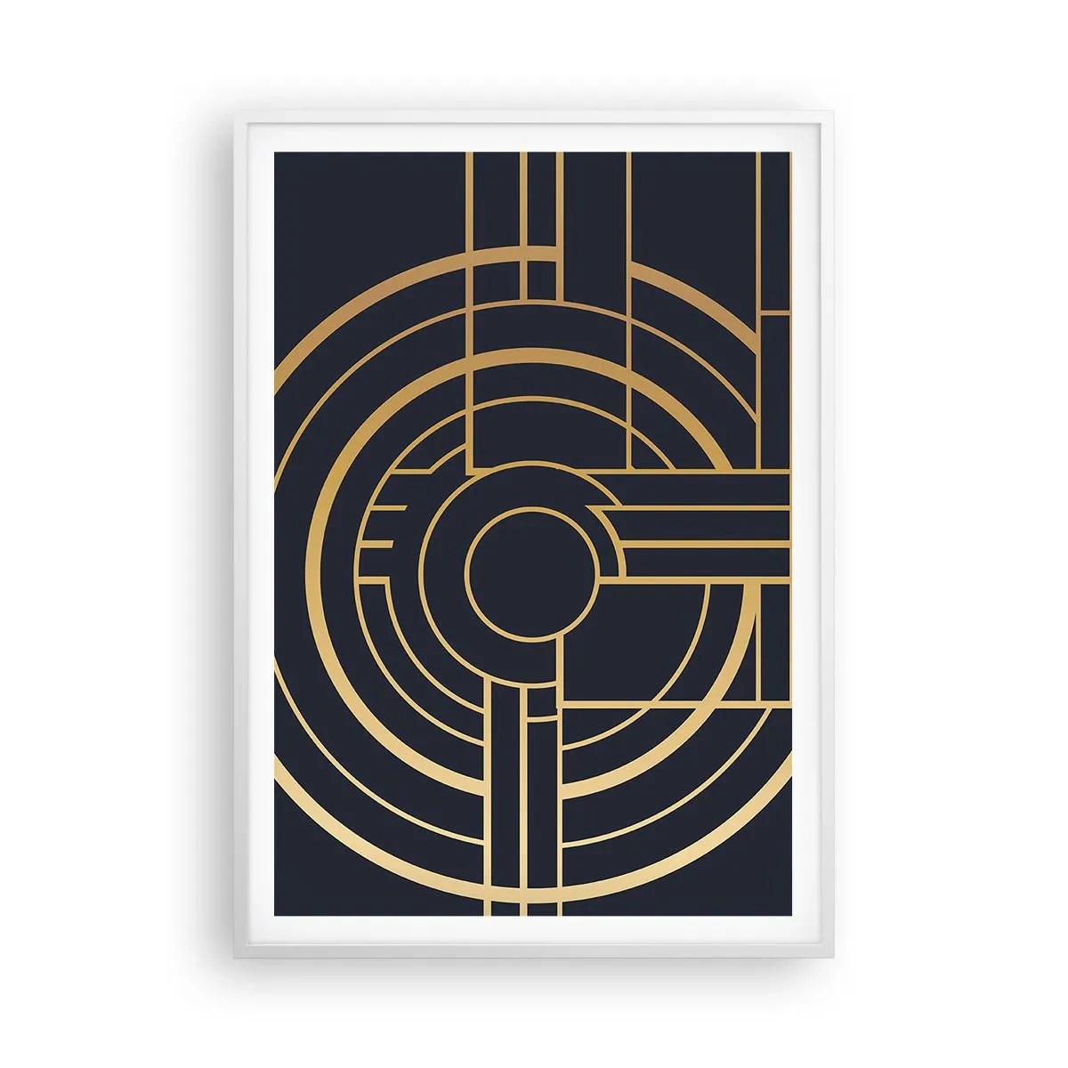 Poster in cornice bianca - Il giro delle cose - 70x100 cm