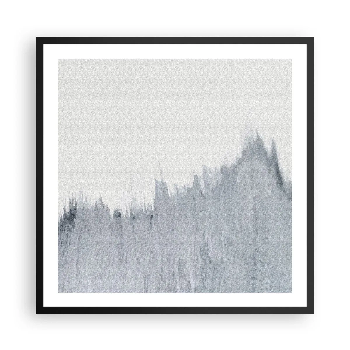 Poster in cornice nera - Iscrizione misteriosa - 60x60 cm