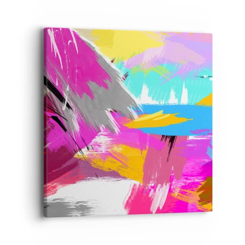 Quadro su tela - Stampe su Tela - Pennellata dopo pennellata - 40x40 cm