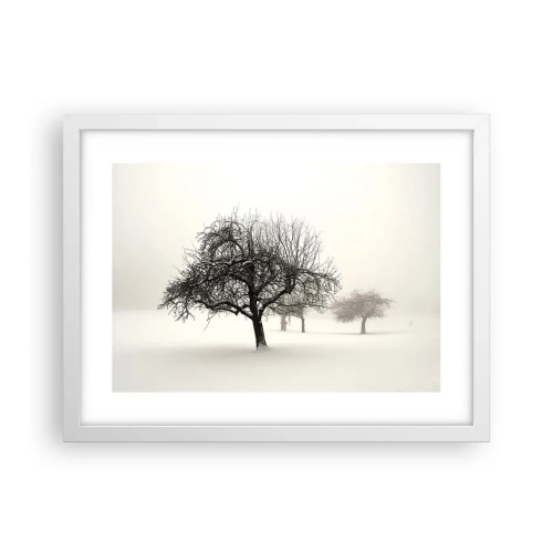 Poster in cornice bianca - Sogno invernale - 40x30 cm