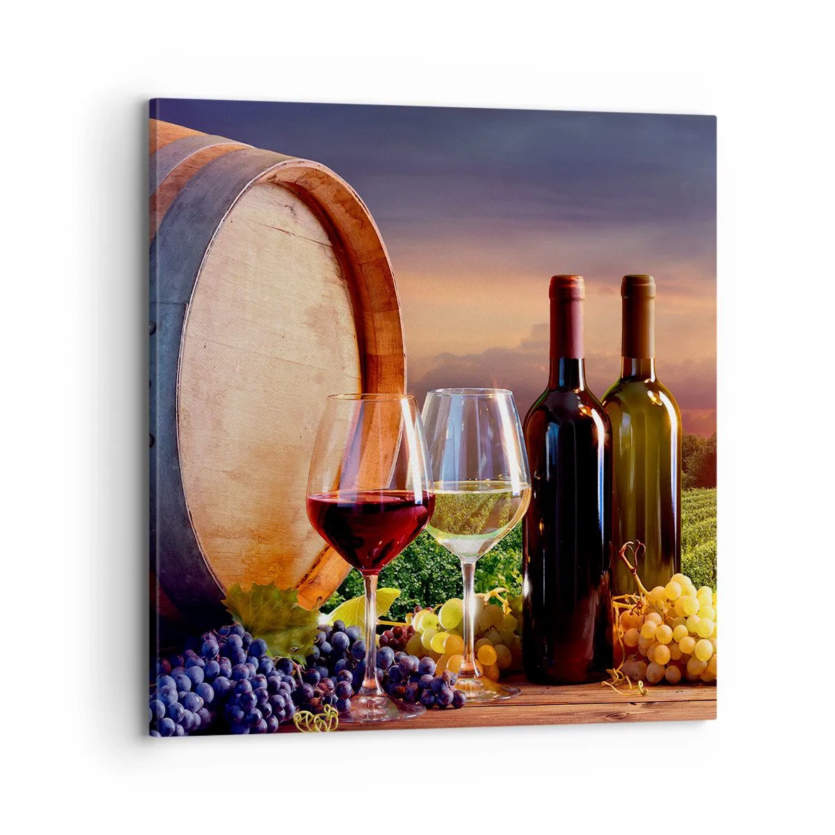 Quadro su tela - Stampe su Tela - Qui la vita ha gusto - 70x70 cm