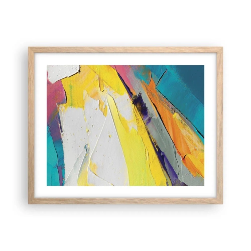 Poster in cornice rovere chiaro - Anatomia della luce - 50x40 cm