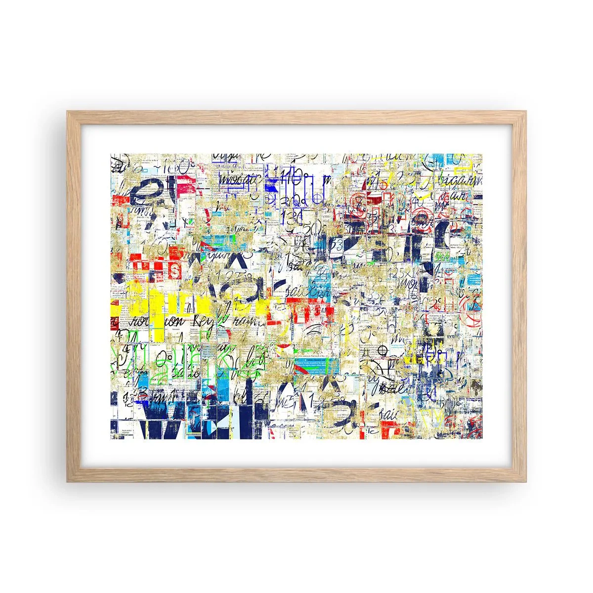 Poster in cornice rovere chiaro - Semplicemente bello da vedere - 50x40 cm