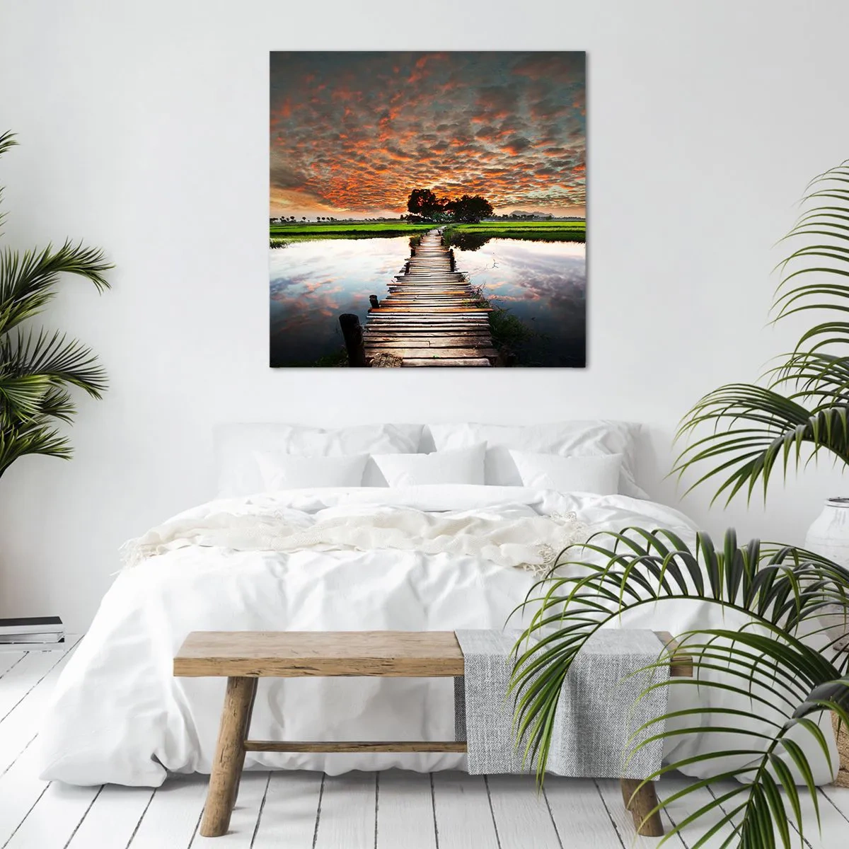 Quadro su tela - Stampe su Tela - Allarga le braccia, respira  - 50x50 cm