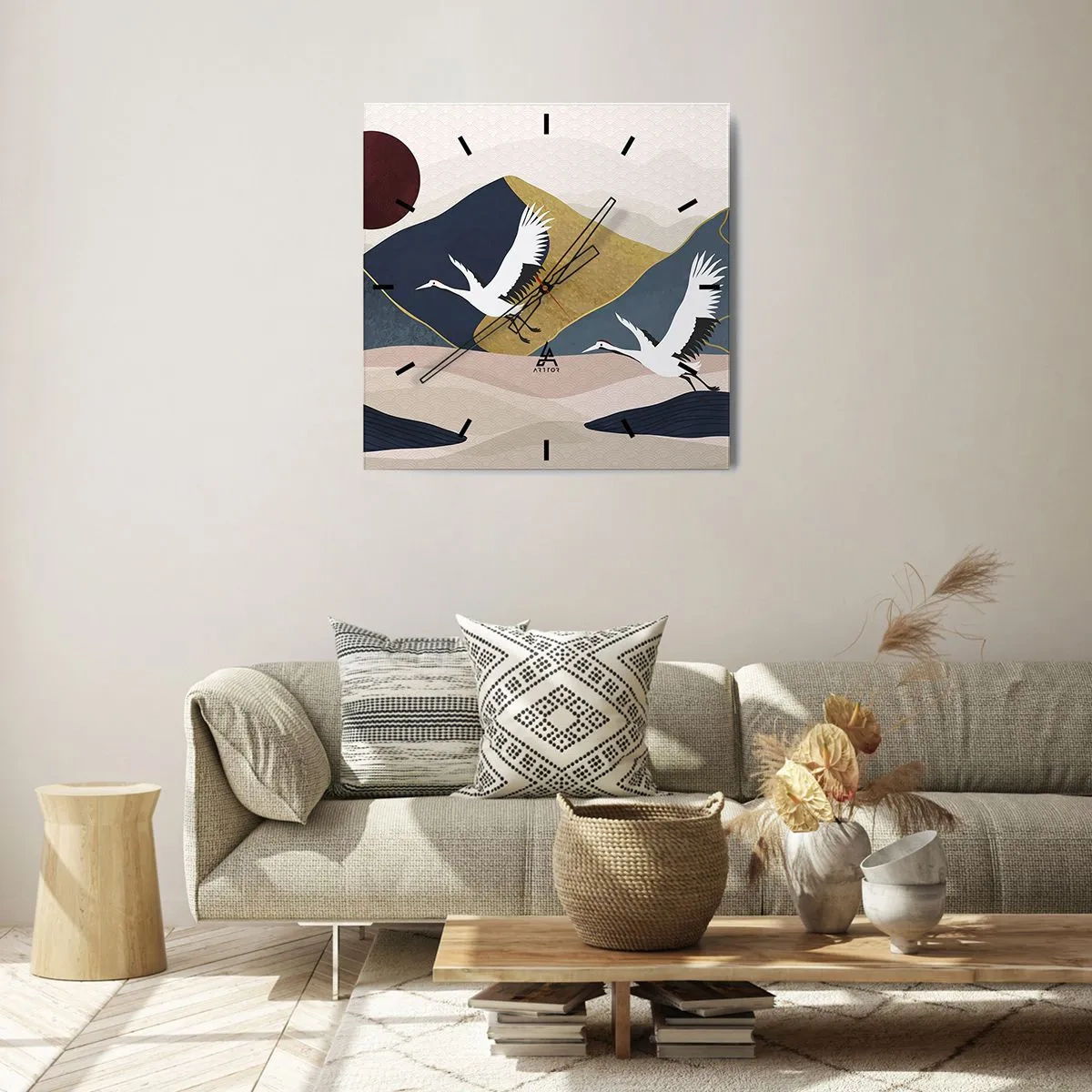 Orologio da parete - Orologio in Vetro - E la giornata è nuovamente VOLATA - 30x30 cm