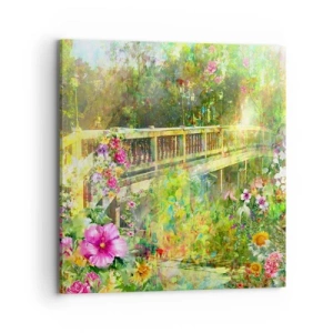 Quadro su tela - Stampe su Tela - Il ponte dei sospiri primaverili - 70x70 cm