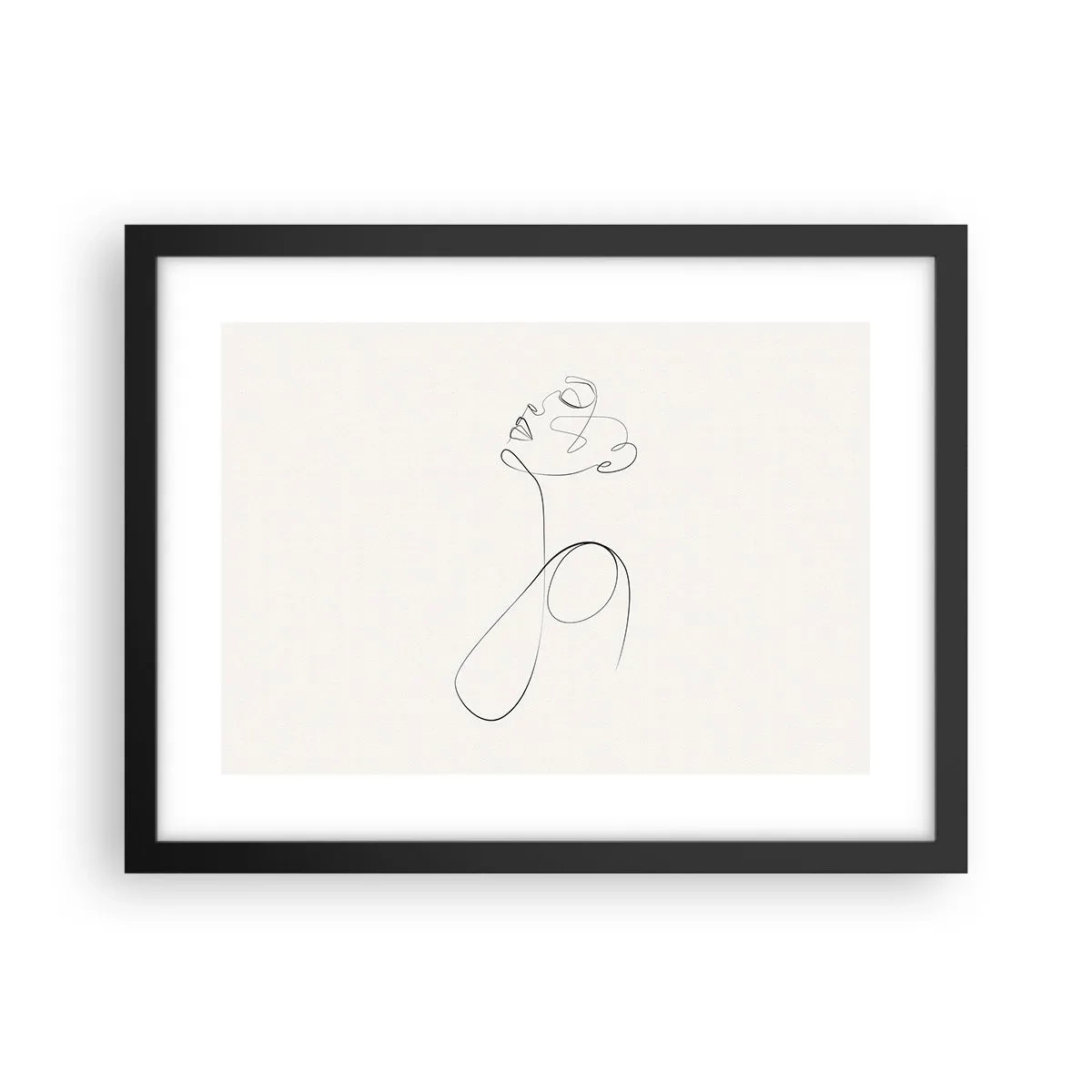 Poster in cornice nera - Avvolta nei sogni - 40x30 cm