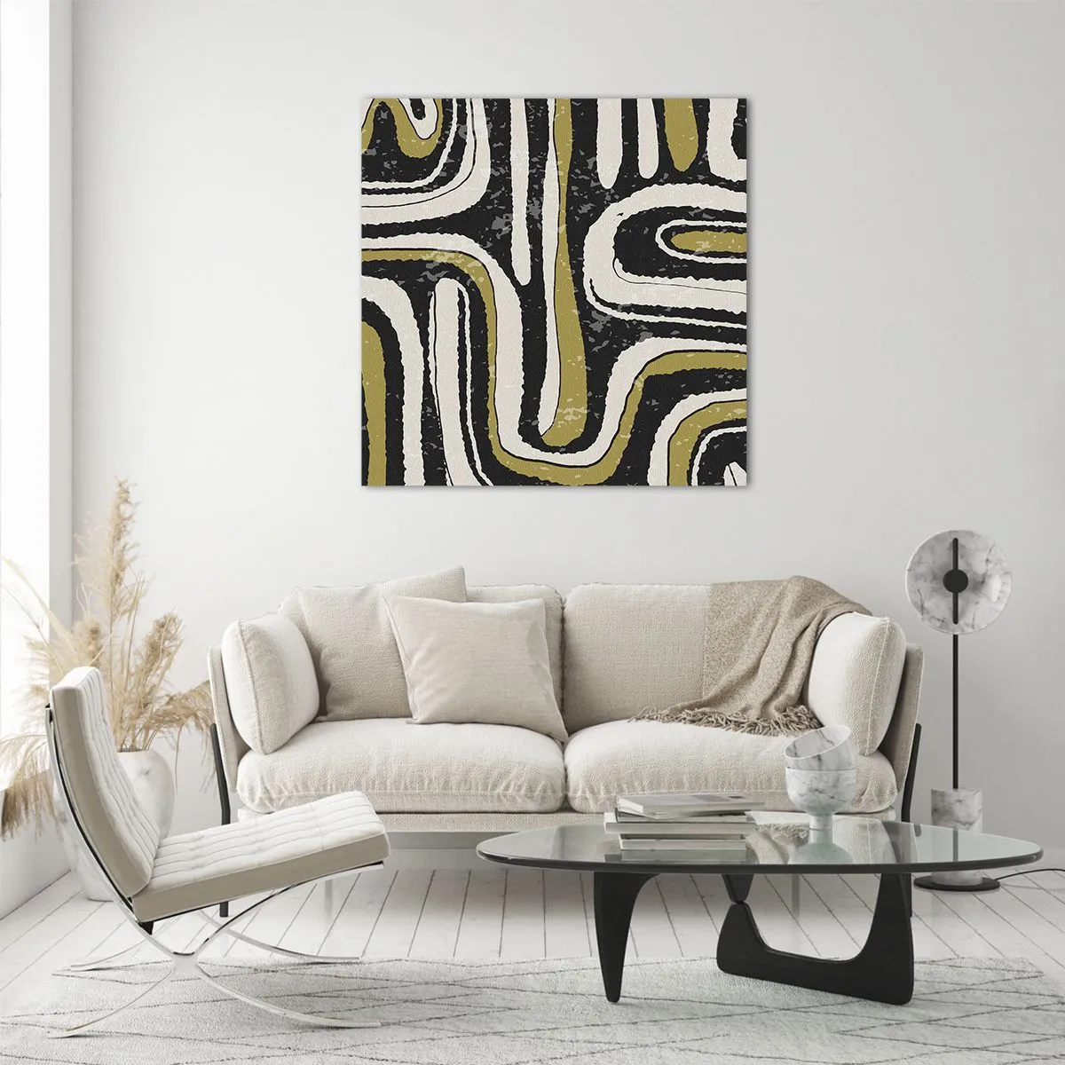 Quadro su vetro - Composizione: strade e vicoli - 50x50 cm