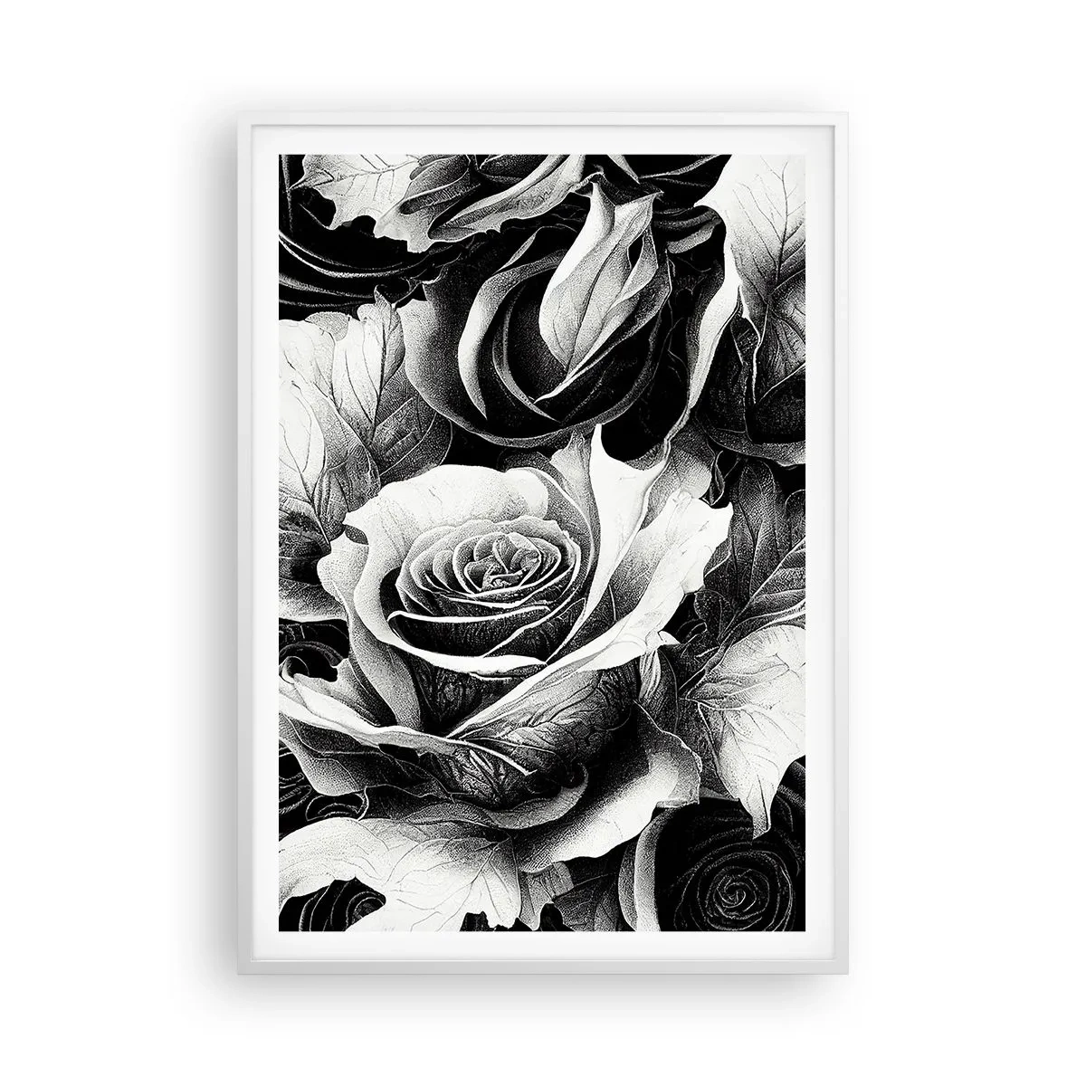 Poster in cornice bianca - Sempre regina - 70x100 cm