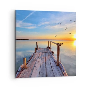 Quadro su tela - Stampe su Tela - Camminando verso il sole - 50x50 cm