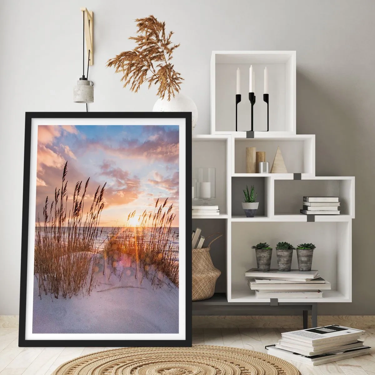 Poster in cornice nera - L'addio al sole e al vento - 61x91 cm