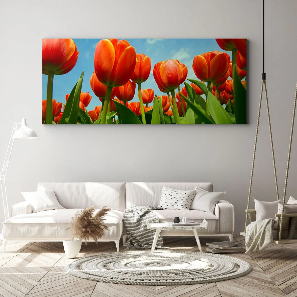 Quadro su tela - Stampe su Tela - A loro non serve nulla oltre al cielo azzurro - 100x40 cm