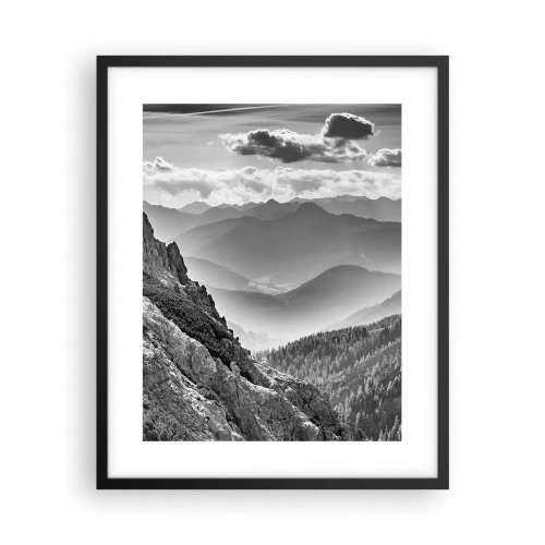 Poster in cornice nera - Fino all'orizzonte - 40x50 cm