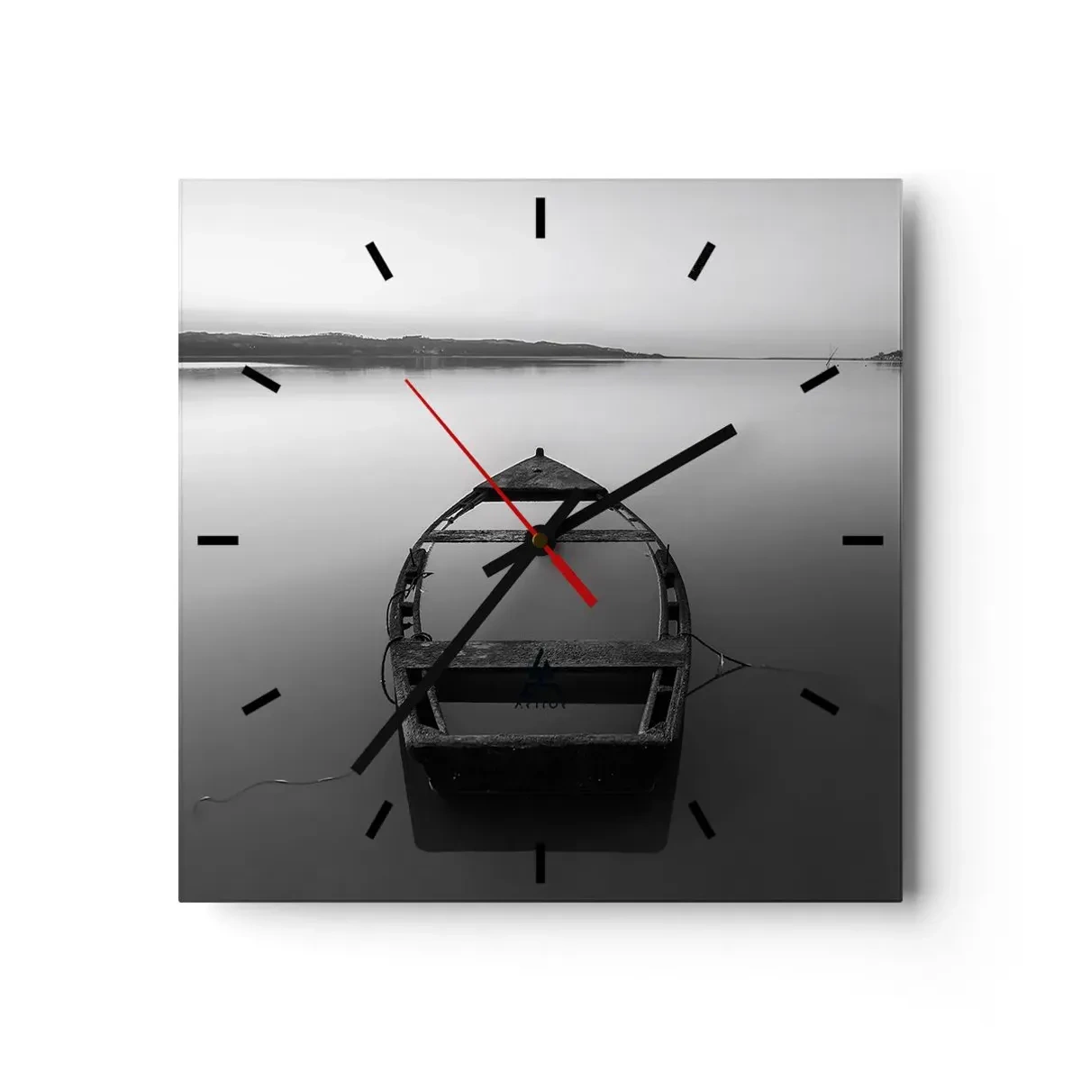 Orologio da parete - Orologio in Vetro - Nostalgia e malinconia - 40x40 cm