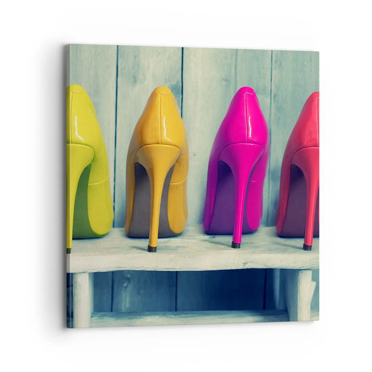 Quadro su tela - Stampe su Tela - A passeggio sull'arcobaleno - 70x70 cm