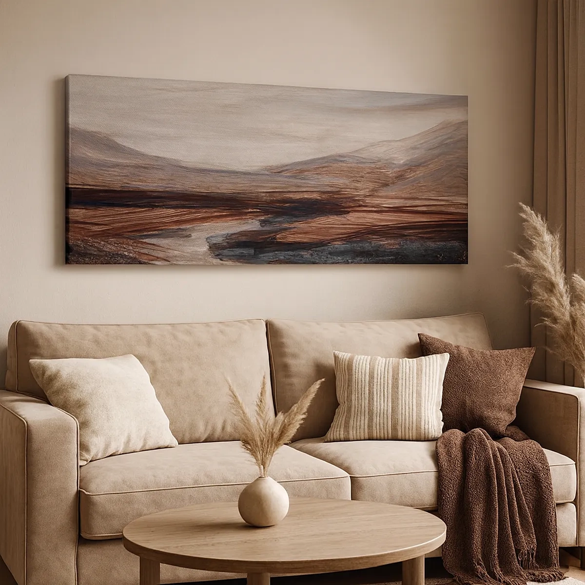 Quadro su tela - Stampe su Tela - Valle tranquilla - 30x30 cm