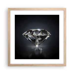 Poster in cornice rovere chiaro - Best girls friend - 40x40 cm