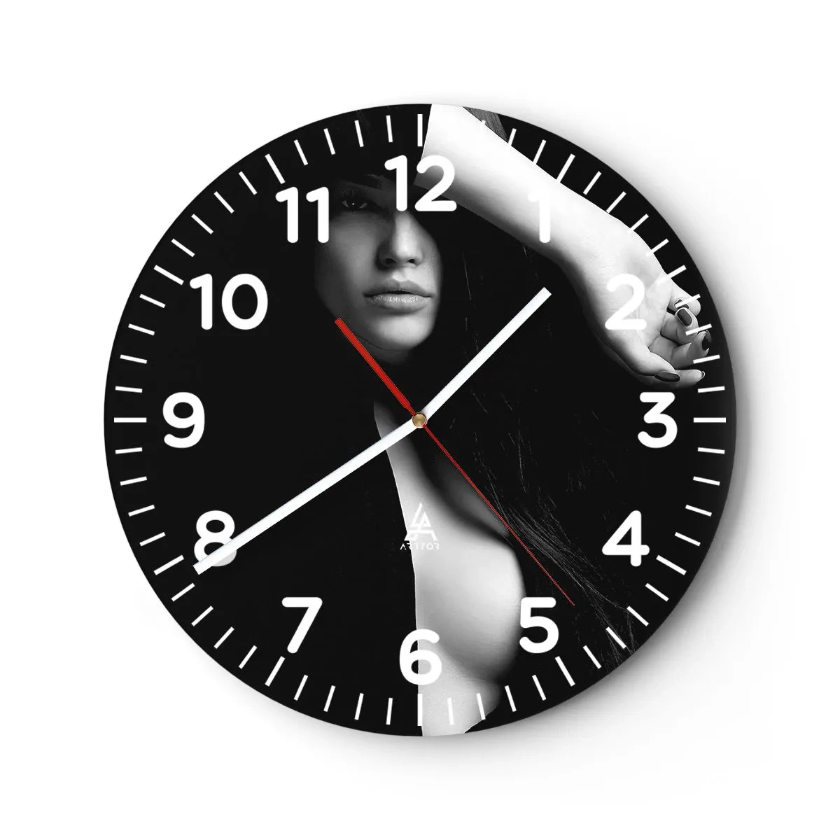 Orologio da parete - Orologio in Vetro - Scuola di seduzione - 40x40 cm
