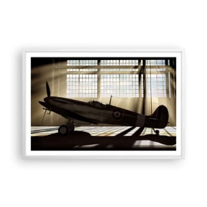 Poster in cornice bianca - Il riposo del guerriero - 91x61 cm