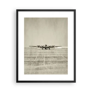 Poster in cornice nera - Pronto come sempre - 40x50 cm