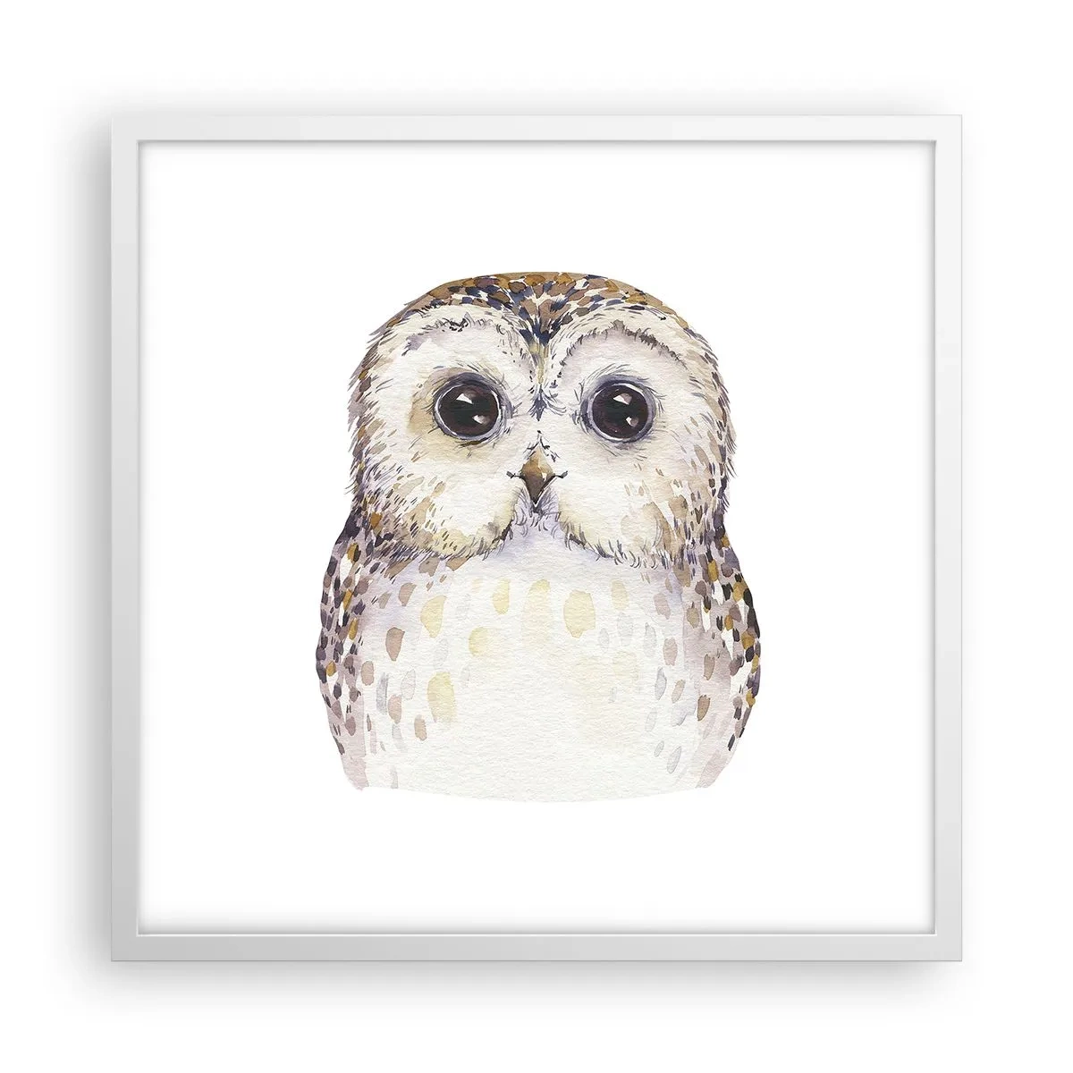 Poster in cornice bianca - Guardami negli occhi - 50x50 cm