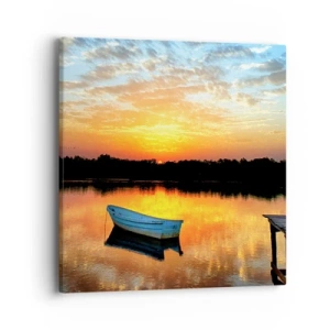 Quadro su tela - Stampe su Tela - Guarda, ascolta, medita - 40x40 cm