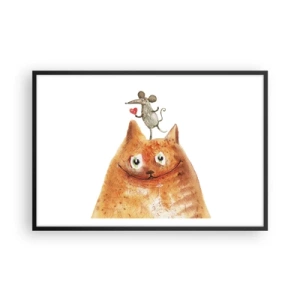 Poster in cornice nera - I paradossi dell'amore - 91x61 cm