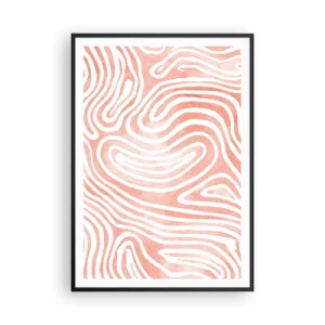 Poster in cornice nera - Nel labirinto di corallo - 70x100 cm