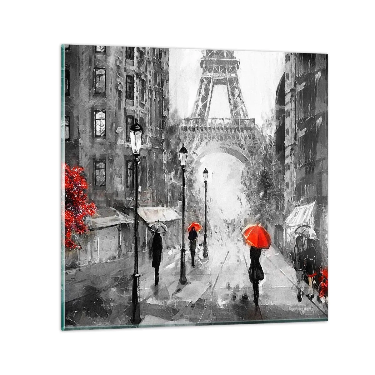 Quadro su vetro - Tutte le strade portano da lei - 30x30 cm