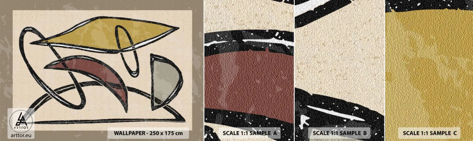 Campione Di Fotomurale Standard Eco - Verticali e orizzontali - Moderno, Astrazione, Pezzo - 100x30 cm